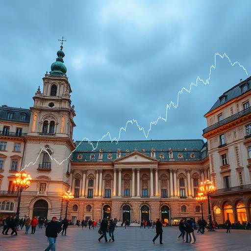 Grafico dell'andamento del FTSE MIB a Piazza Affari